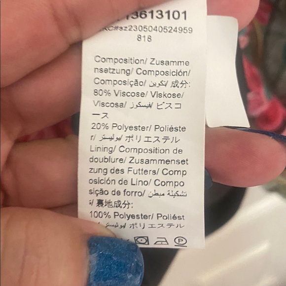 Emery Rose Floral Embroidered Multi-color Top Blouse 3/4 Sleeve Small Vintage - Picture 10 of 14